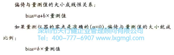 偏倚與量測值的大小成線性關系 什么是量測誤差?